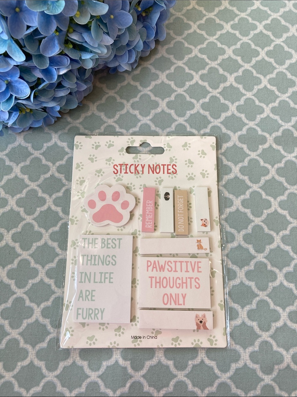 NEW Cat Dog Paw-print Sticky Notes Journalling Planner Office